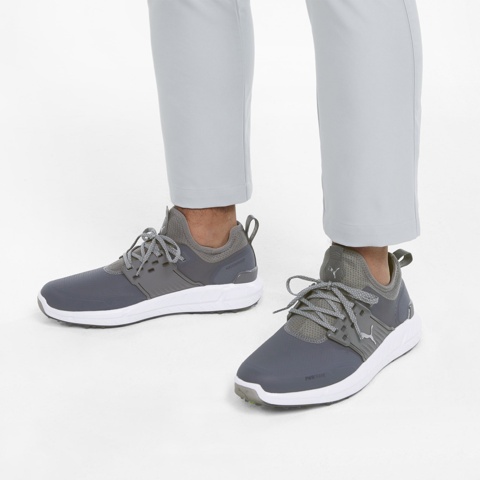 IGNITE ARTICULATE Men's Golf Shoes - Lightweight & Waterproof Spiked Golf Shoes for Men - Perfect for Walking the Course & Tournament Play