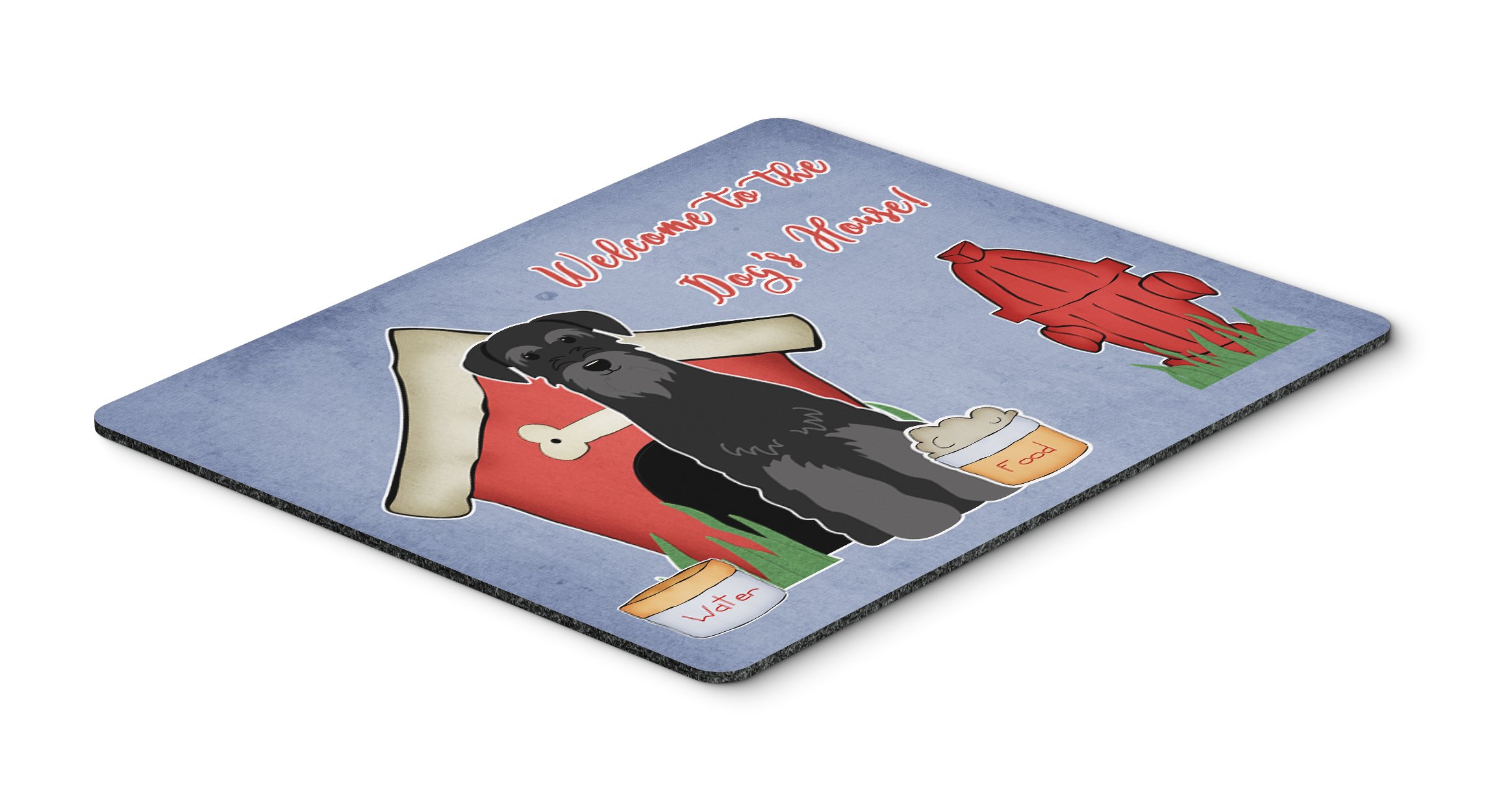 Caroline's Treasures BB2786MP Standard Schnauzer Black Mouse Pad - Non-Slip Large Desk Mat for Home Office, Gaming & Computer Work | Washable Mousepad for Laptop & PC | Perfect Gift for Dog Lovers