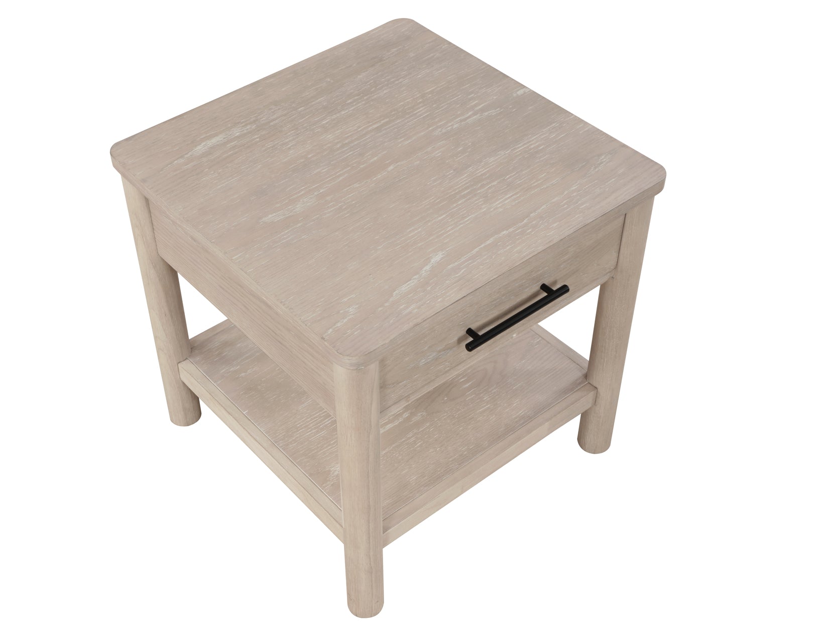 Gemma End Table - Modern Nightstand with Storage Shelf for Bedroom, Living Room, or Office - Stylish Side Table for Small Spaces