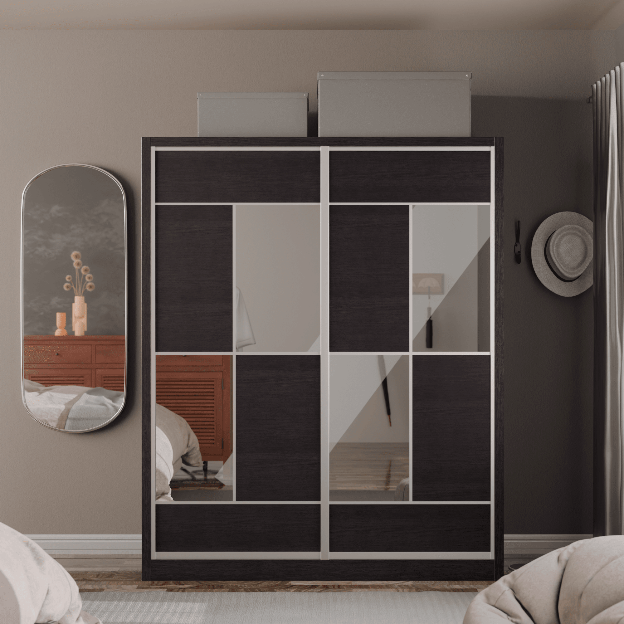 Micasa Modular Wardrobe W03 - Customizable Closet System for Bedroom & Walk-in Closet | Space-Saving Storage Solution for Modern Homes