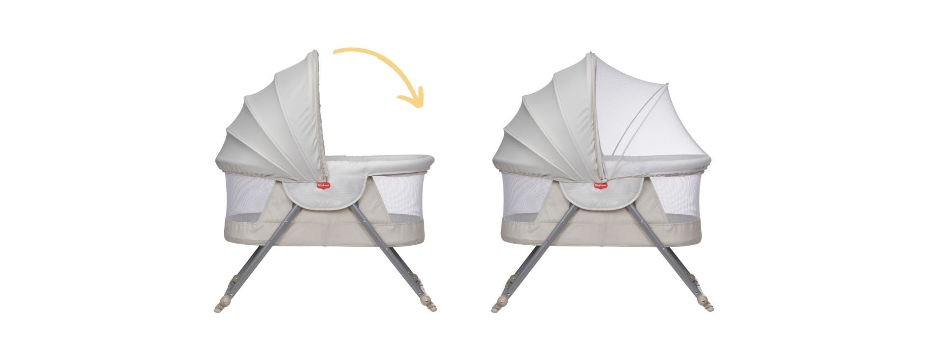 Tiny Love BOHO Chic 2-in-1 Portable Deluxe Bassinet for Newborns - Perfect for Travel, Nursery & On-the-Go Parenting