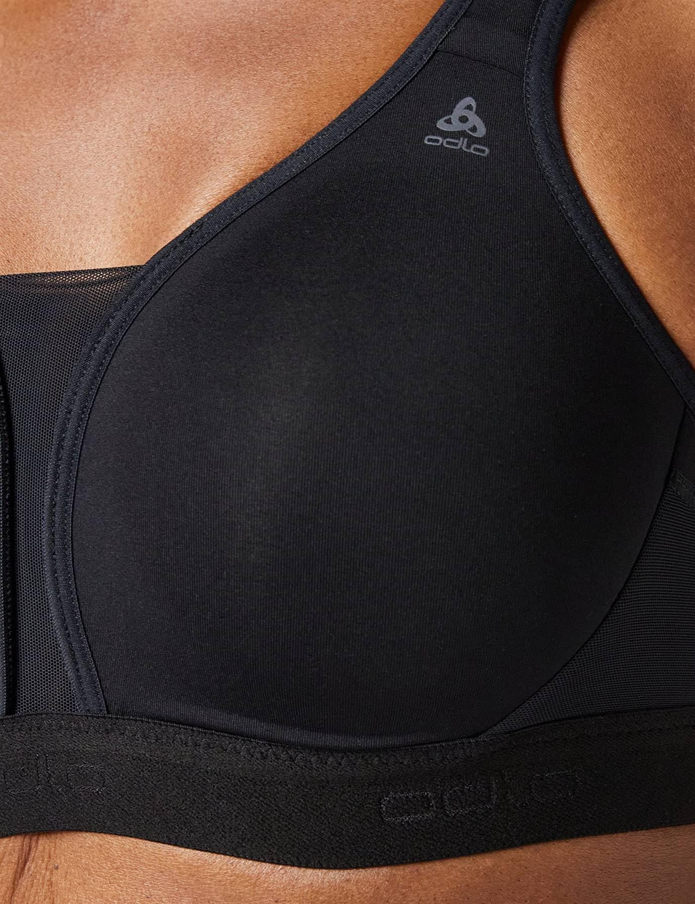 Odlo High Support Sports Bra with Padded Cups - Size 70B - Perfect for Running, Yoga & High-Intensity Workouts