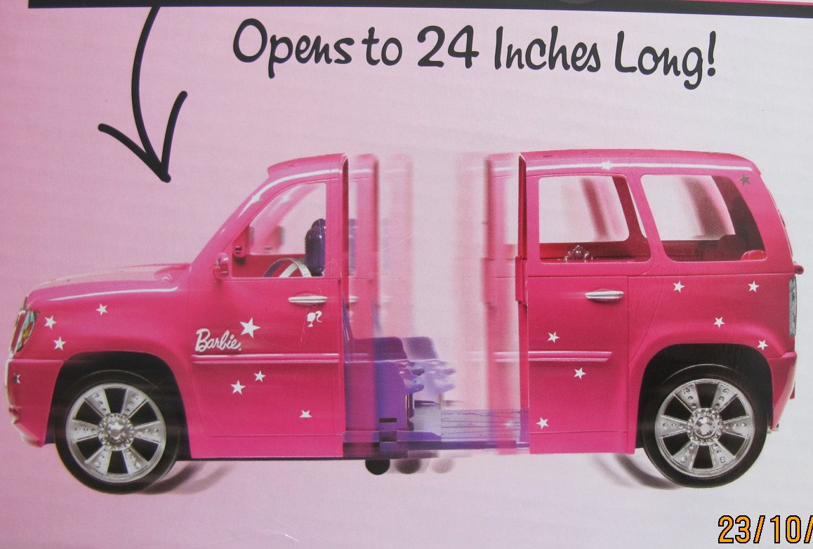 Barbie Fashionistas Ultimate Expandable Limo Limousine Toy with Vanity, Pop-Up Mirror & Accessories - Perfect for Pretend Play & Doll Collectors (2010)
