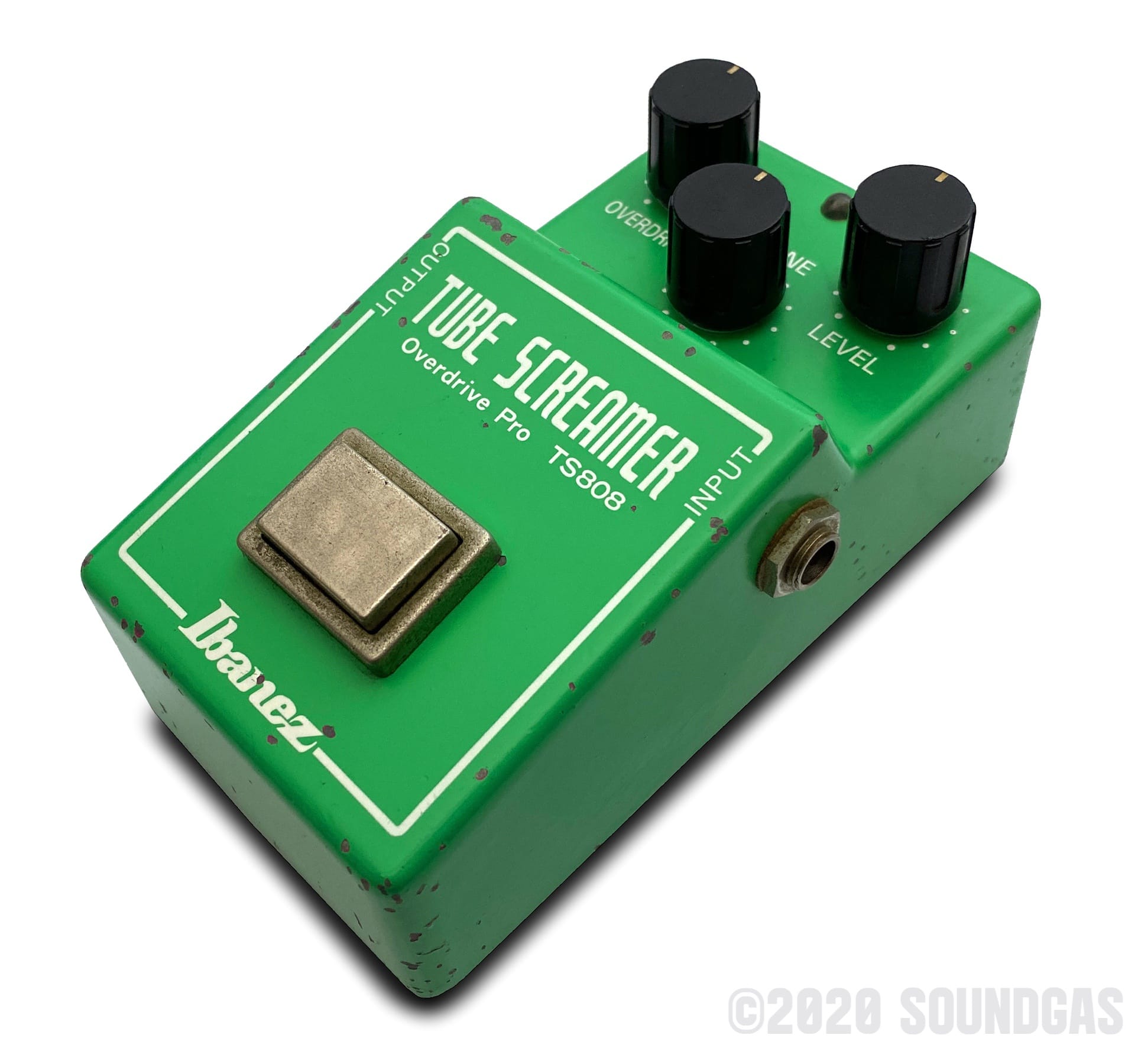 Ibanez TS808 Tube Screamer Overdrive Pedal with JRC4558D Chip - Classic Guitar Effects Pedal for Blues, Rock & Vintage Tone Enhancement