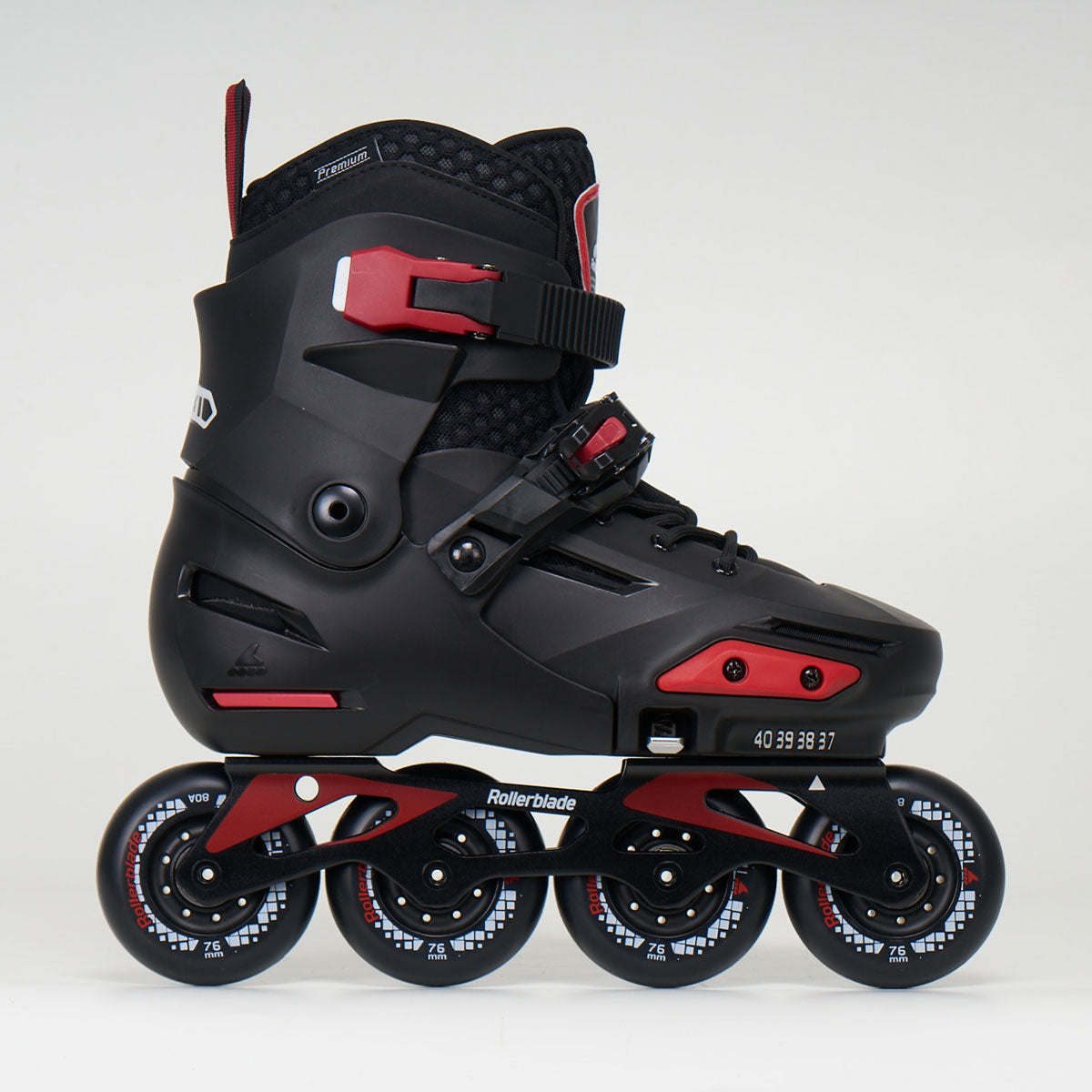 Rollerblade Apex Junior Inline Skates for Kids - Black & Red Adjustable Roller Skates with Comfortable Fit | Perfect for Outdoor Sports, Skate Parks & Family Fun Activities