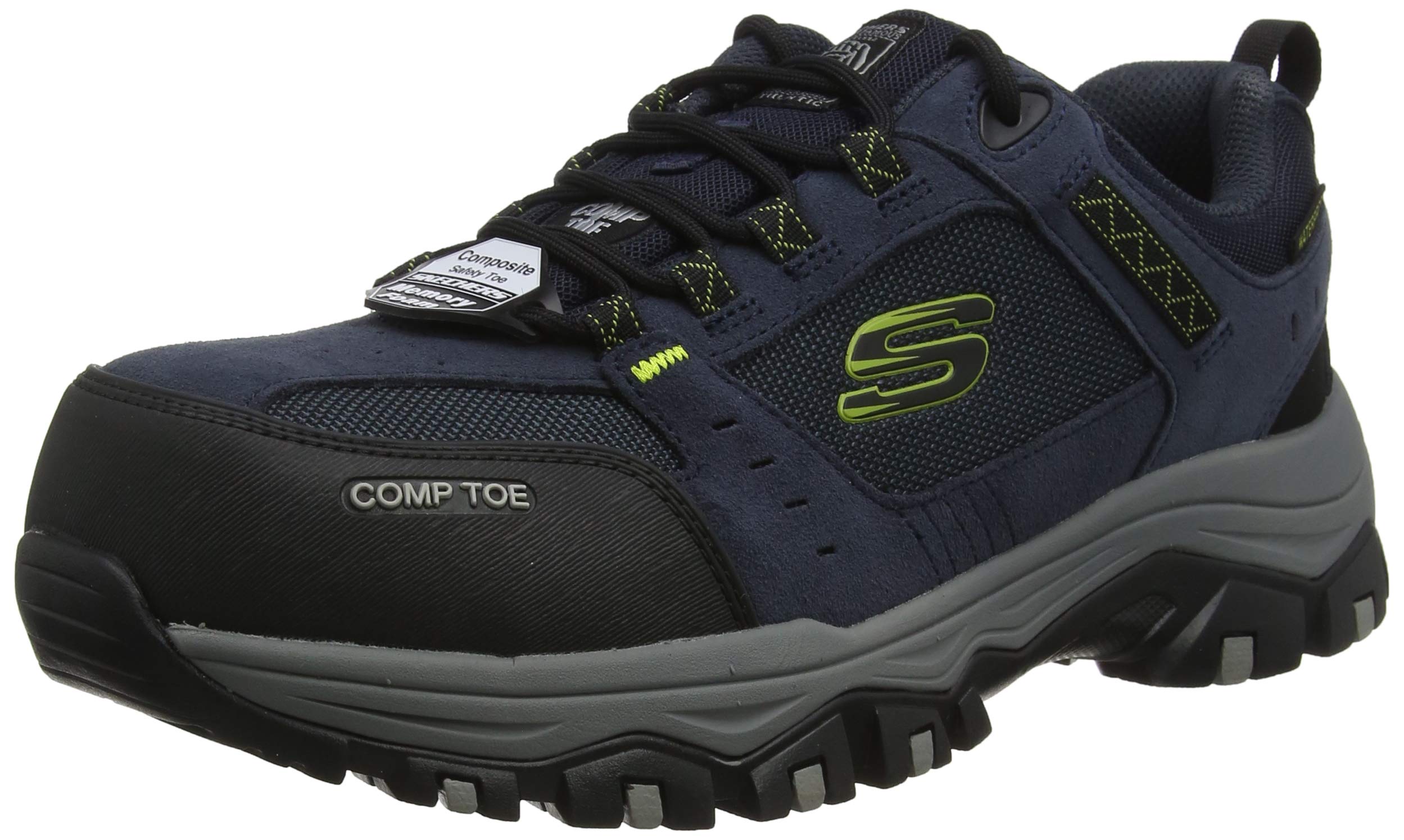 Skechers Men's Greetah Work Shoes - Lightweight Slip-Resistant Construction Shoes for Men | Perfect for Construction Sites, Warehouse & Outdoor Work