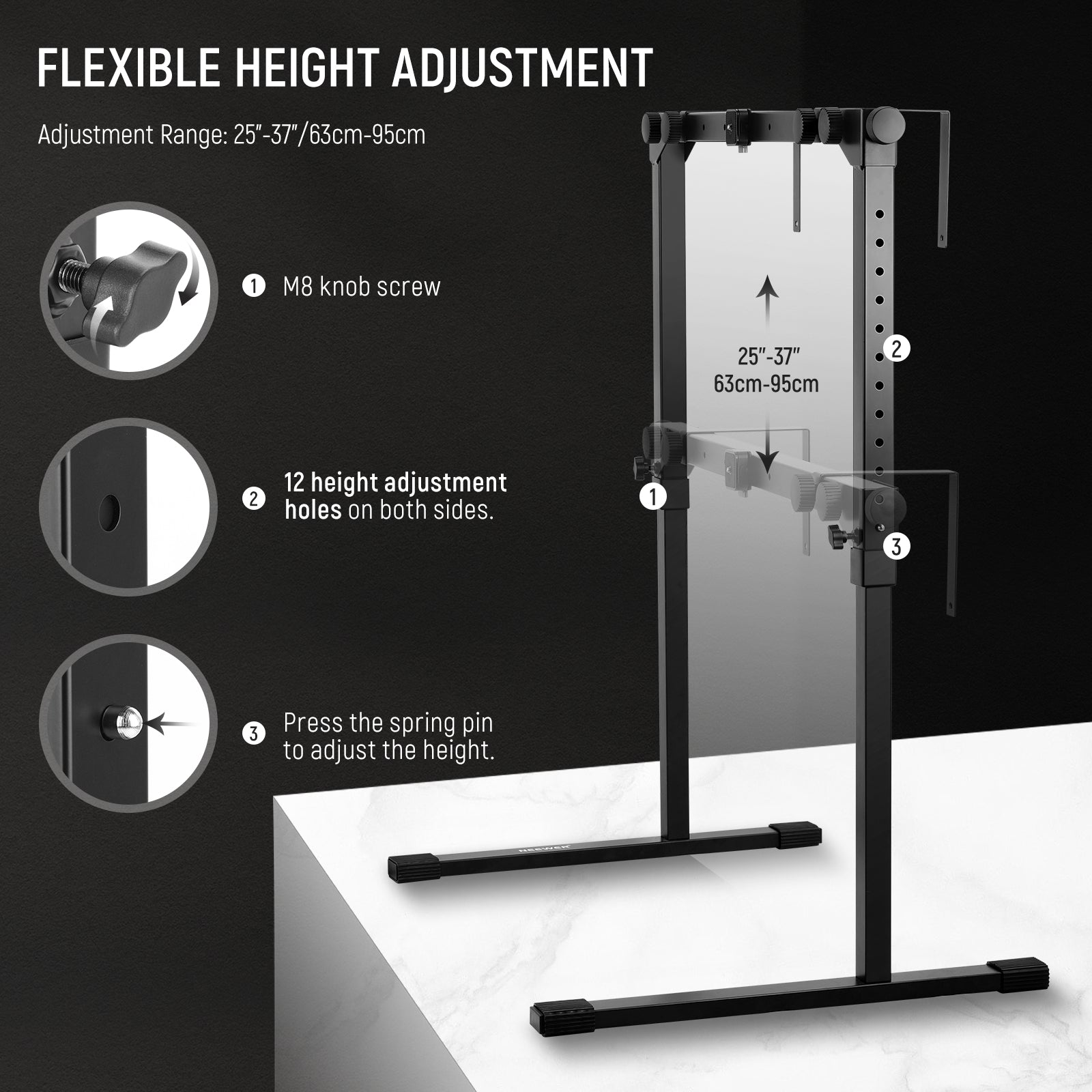 NEEWER ST200 Professional Overhead Camera Mount Rig with Arca-Swiss Quick Release Plate - Perfect for DSLR, Mirrorless & Video Cameras - Ideal for Vlogging, YouTube, Photography & Studio Shoots
