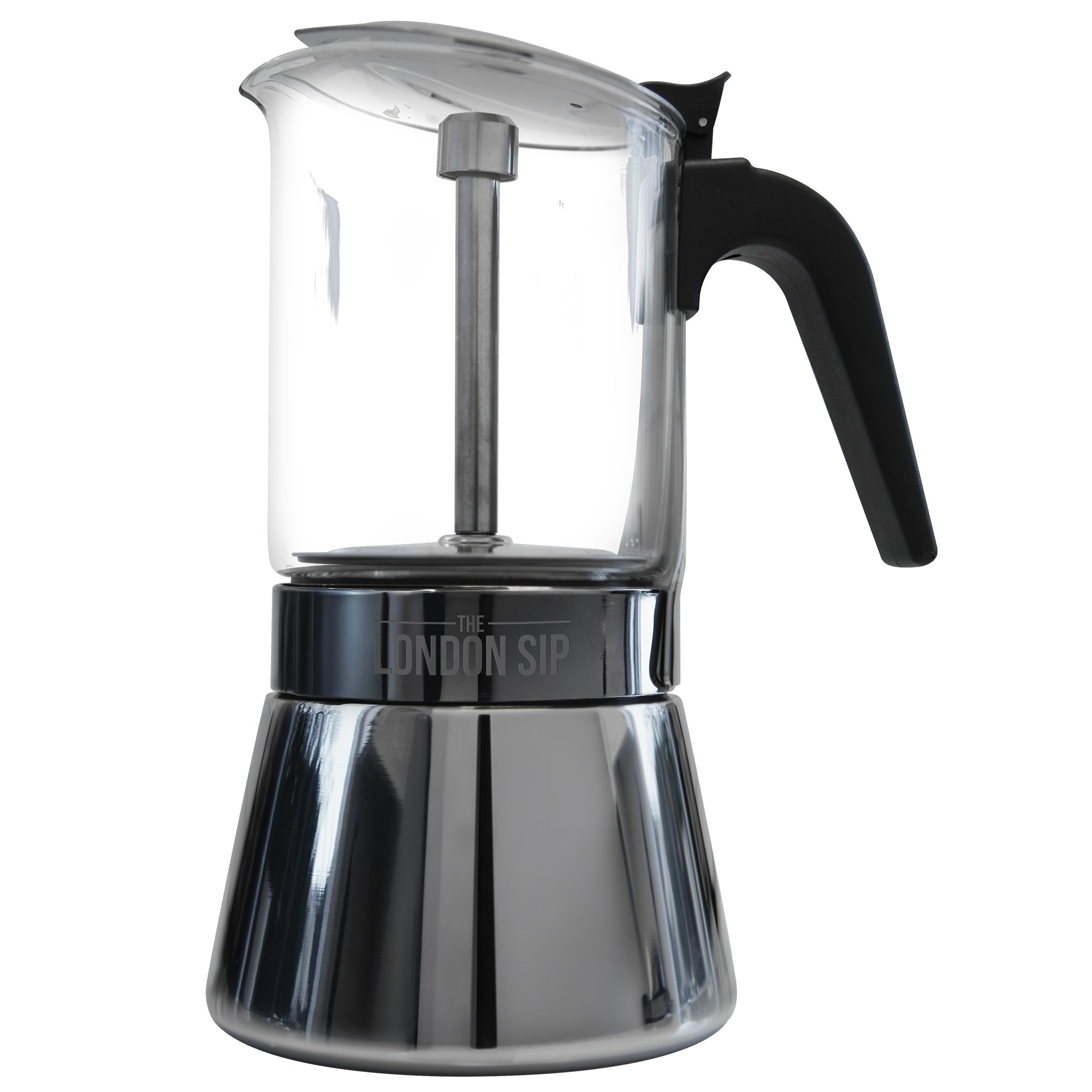 Premium Glass Stovetop Espresso Coffee Maker - Italian Style Moka Pot for Rich Espresso & Coffee - Perfect for Home, Camping & Gifts
