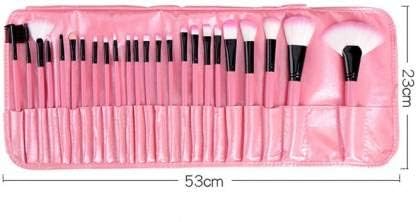 Premium 24-Piece Soft Bristle Makeup Brush Set with Storage Pouch - Professional Cosmetic Brushes for Foundation, Blending, Contouring & Eyeshadow - Ideal for Makeup Artists & Beauty Enthusiasts