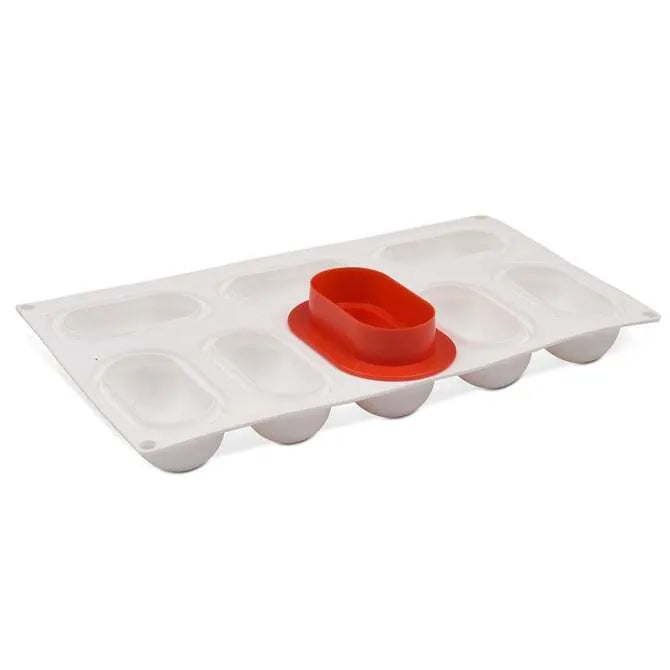 80 Silicone Pillow Mold with Cutter - 8 Different Shapes for DIY Soap, Candle, Resin Crafts - Perfect for Home Decor, Gift Making & Party Favors
