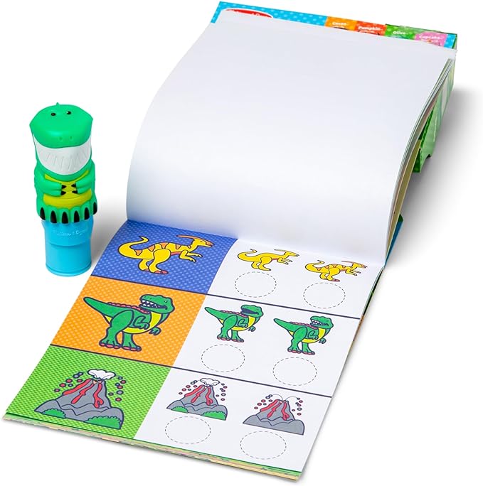 M&D Sticker Wow! Dinosaur Activity Pad Set for Kids - Fun Learning & Creative Play at Home, School, or Travel