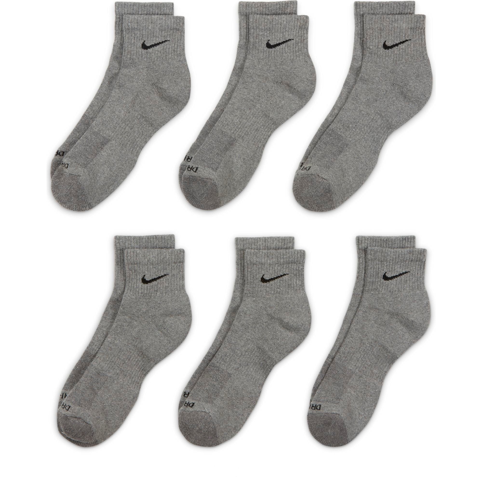 Everyday Plus Cushioned Quarter Socks (6 Pairs) - Soft Breathable Comfort Socks for Men & Women - Perfect for Running, Walking, Work & Daily Wear