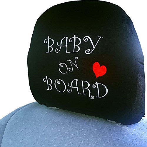 Universal Car Seat Headrest Cover - Interchangeable, One-Piece Design for Cars, Vans & Trucks | Soft & Breathable Fabric | Easy to Install & Clean | Perfect for Baby Safety & Comfort on Road Trips
