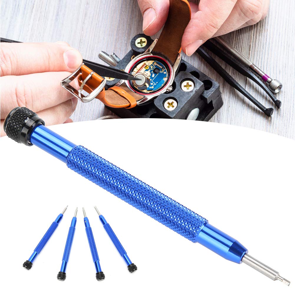 Hex Socket Screwdriver Set for Watch Repair - Professional Watchband Screwdriver Tool Kit for Watchmakers & Jewelry Crafts - Perfect for Watch Maintenance, Bracelet Adjustments & Precision Crafting
