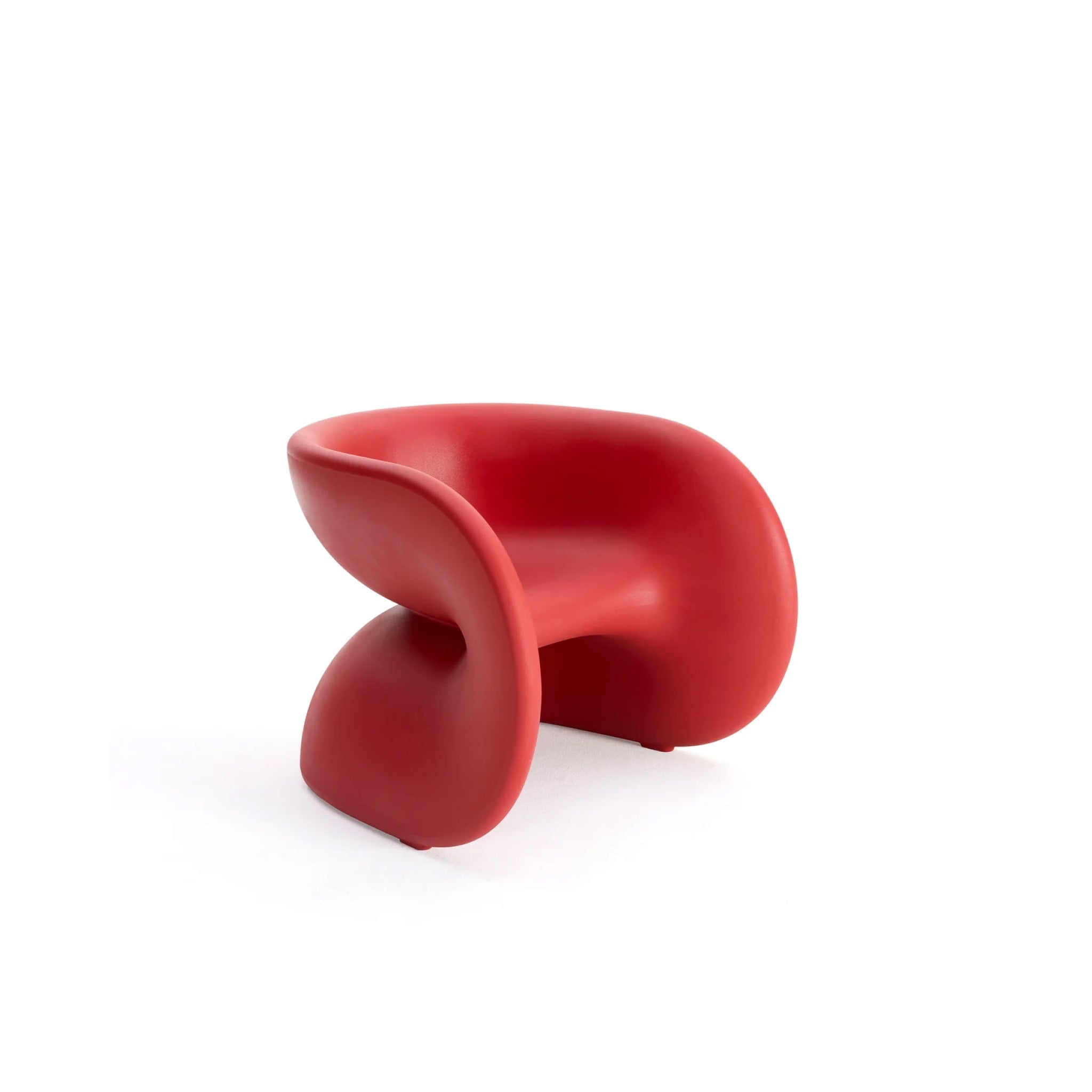 **Heller Fortune Chair - Modern Tomato Red Accent Chair for Living Room, Lounge, Office - Stylish & Comfortable Seating Furniture**