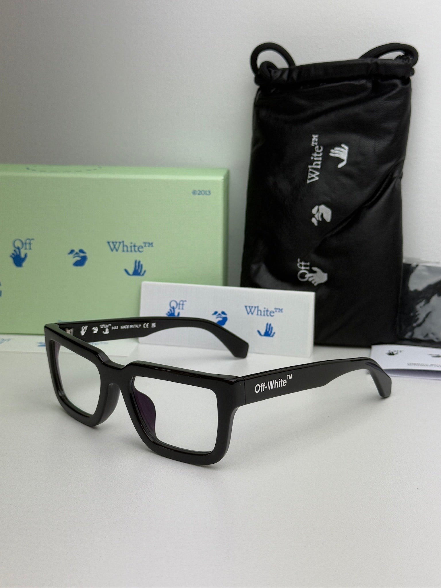 Off White Style Blue Light Blocking Glasses - 12 Frames Set for Men & Women | Computer Glasses for Eye Strain Relief | Gaming, Office & Digital Screen Use