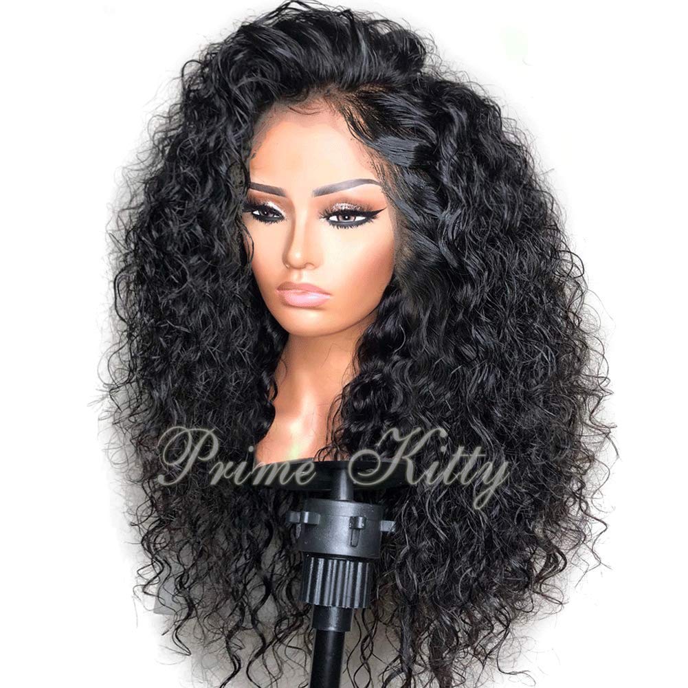 150% Density 9A Remy Brazilian Human Hair Wig for Black Women - Deep Curly 12