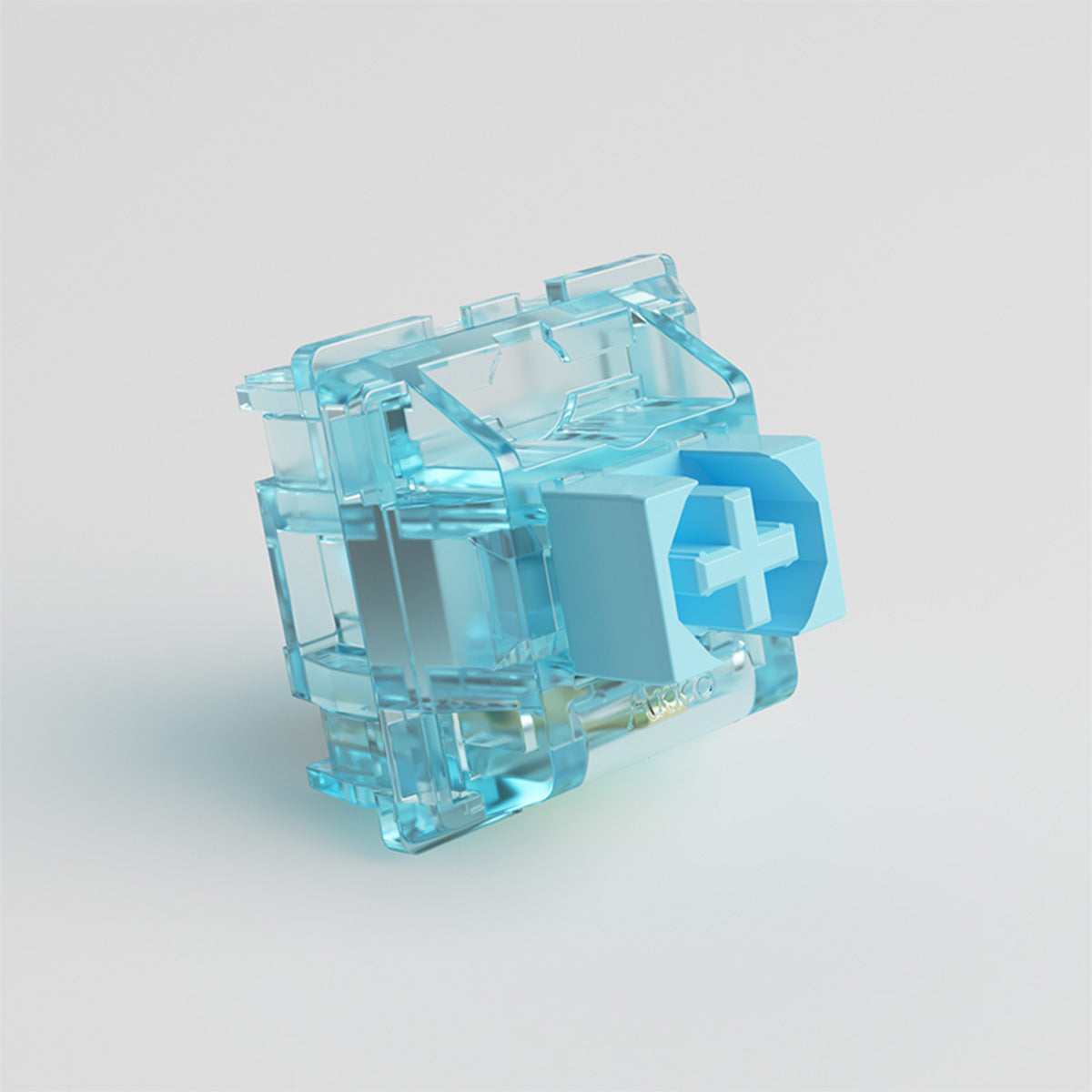 Akko CS Jelly Blue Mechanical Keyboard Switches - 45 Pack | Tactile Clicky Switches for Gaming & Typing | Compatible with DIY Custom Keyboards