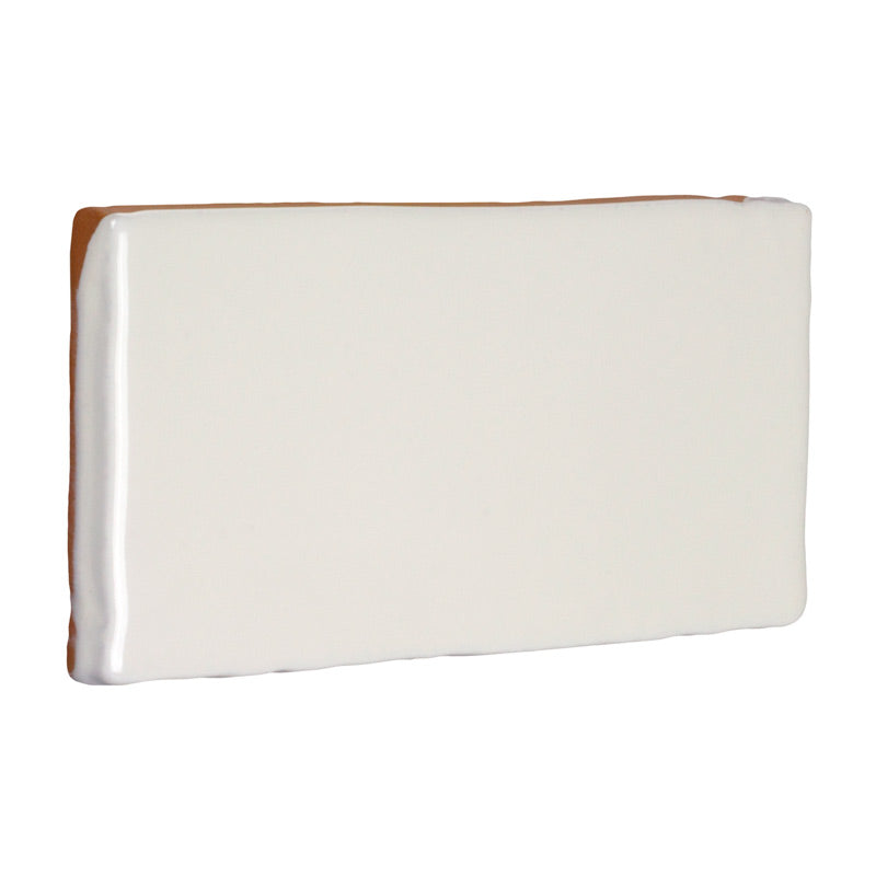 Kakel Mayfair Ivory White Half Tile 7.5 x 15 cm - Smooth Wavy Surface | Perfect for Kitchen Backsplash & Bathroom Wall Decor