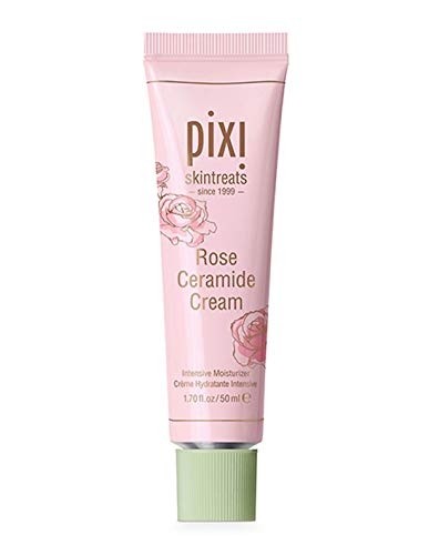 PIXI SKINCARE Rose Ceramide Moisturizing Cream - 50ml | Hydrating Face Cream for Dry Skin, Anti-Aging & Nourishing | Day & Night Use for Glowing Skin