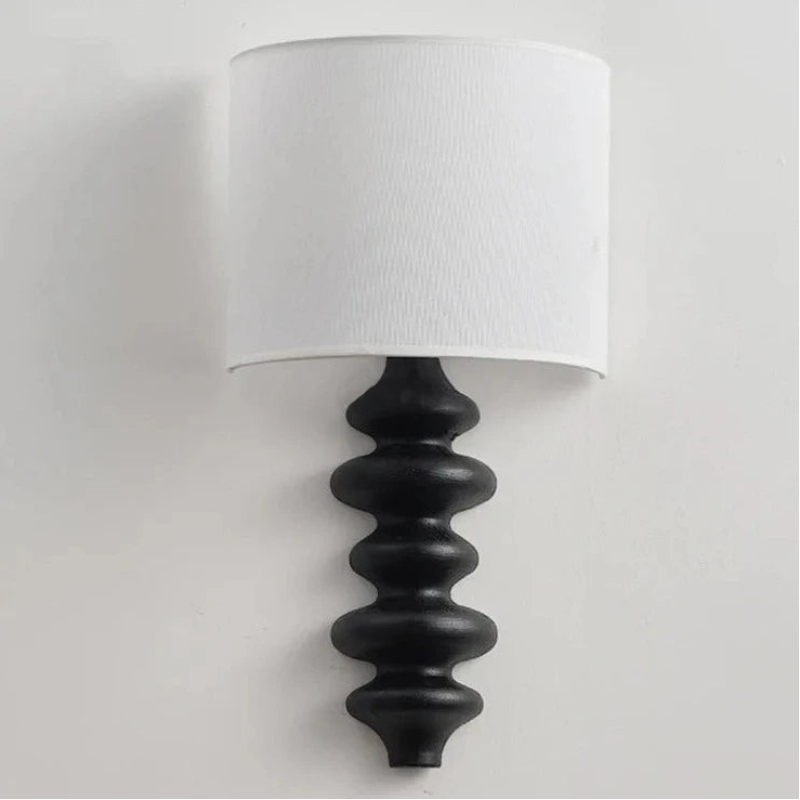 Modern Wood Spiral Wall Lamp - Handcrafted Nordic Style LED Sconce Light for Bedroom, Living Room & Hallway Decor - Energy Efficient Ambient Lighting