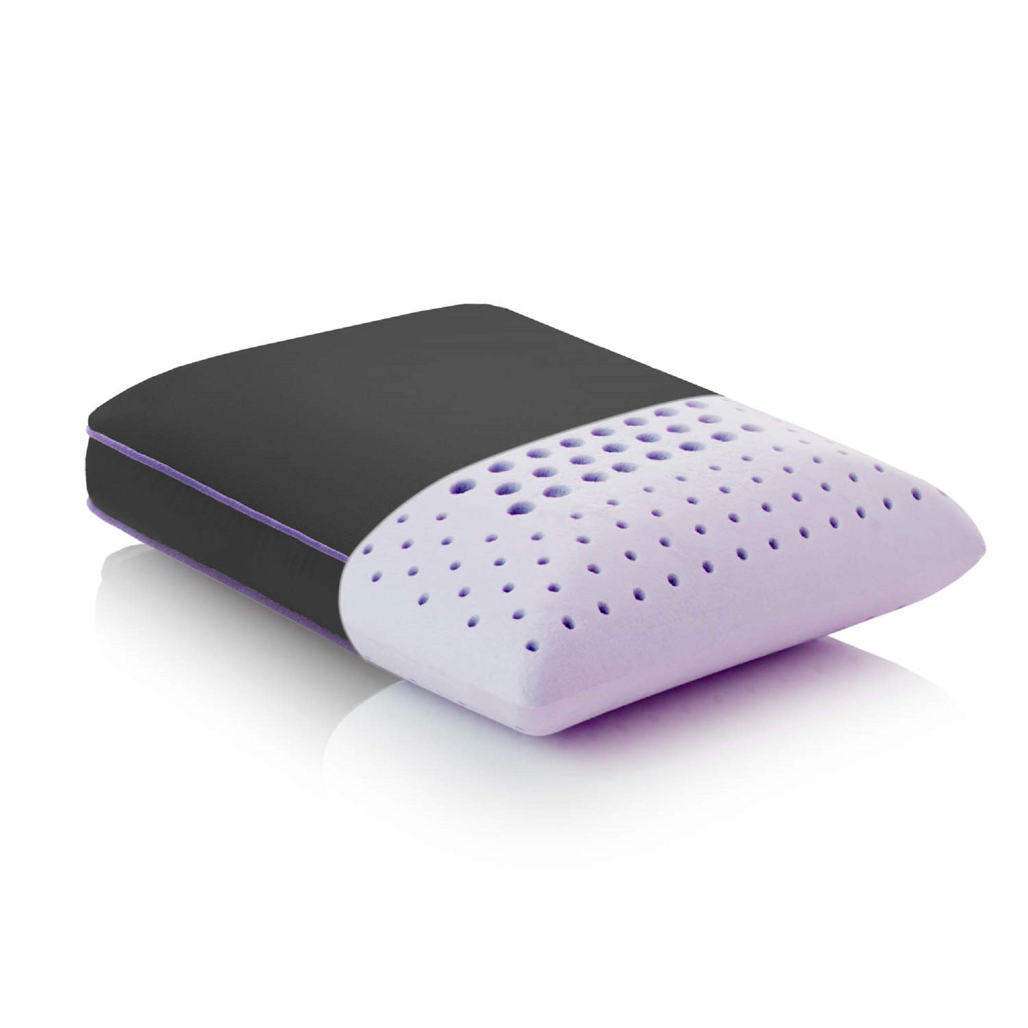MALOUF Z ACTIVEDOUGH Zoned Pillow with Natural Lavender Oil - Aromatherapy Spritzer Included - Travel Size Pillow for Neck Pain Relief, Stress Relief & Better Sleep - Perfect for Home, Office & Travel Use