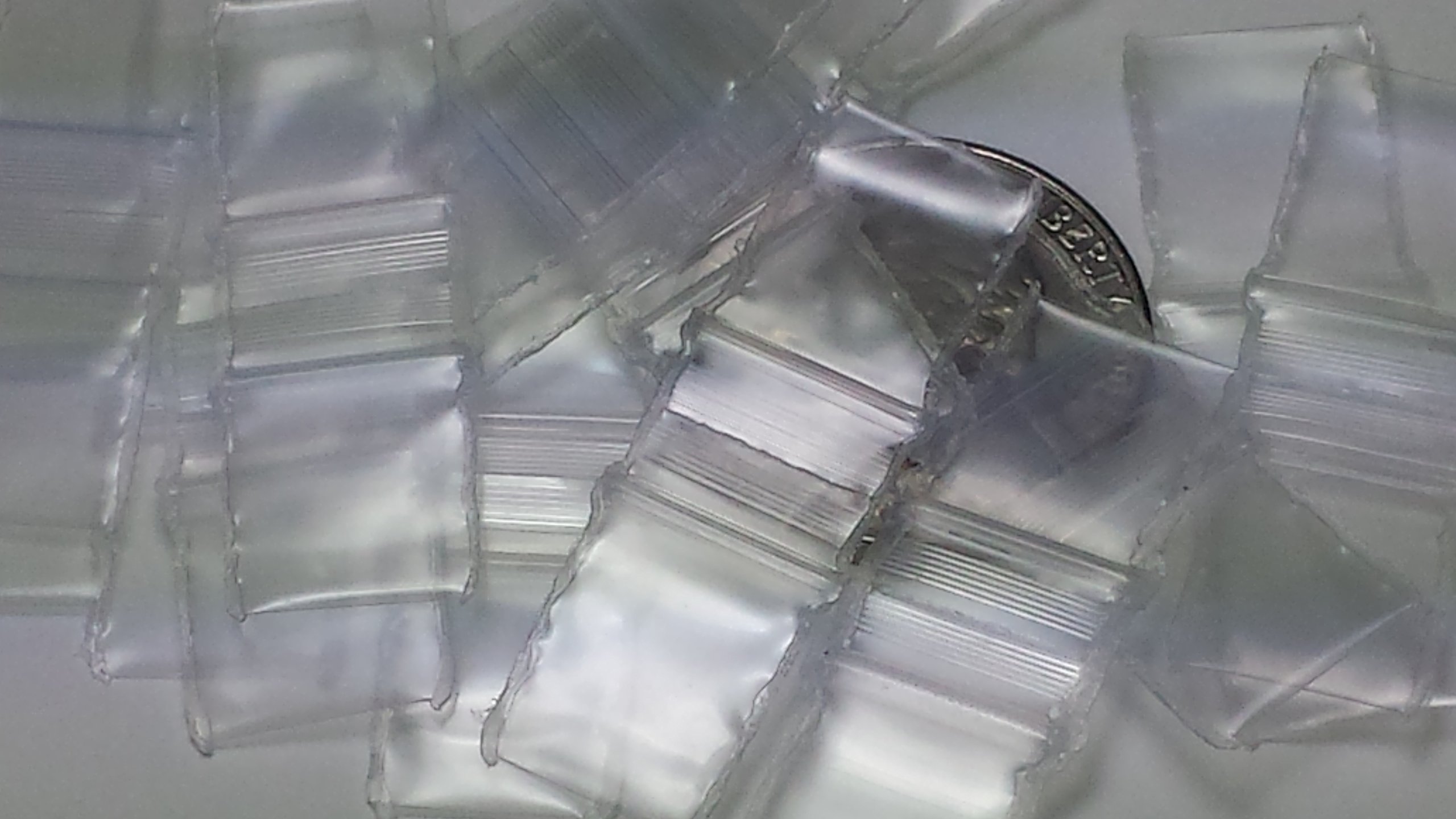 Original Mini Ziplock 2.5mil Plastic Bags 1/2
