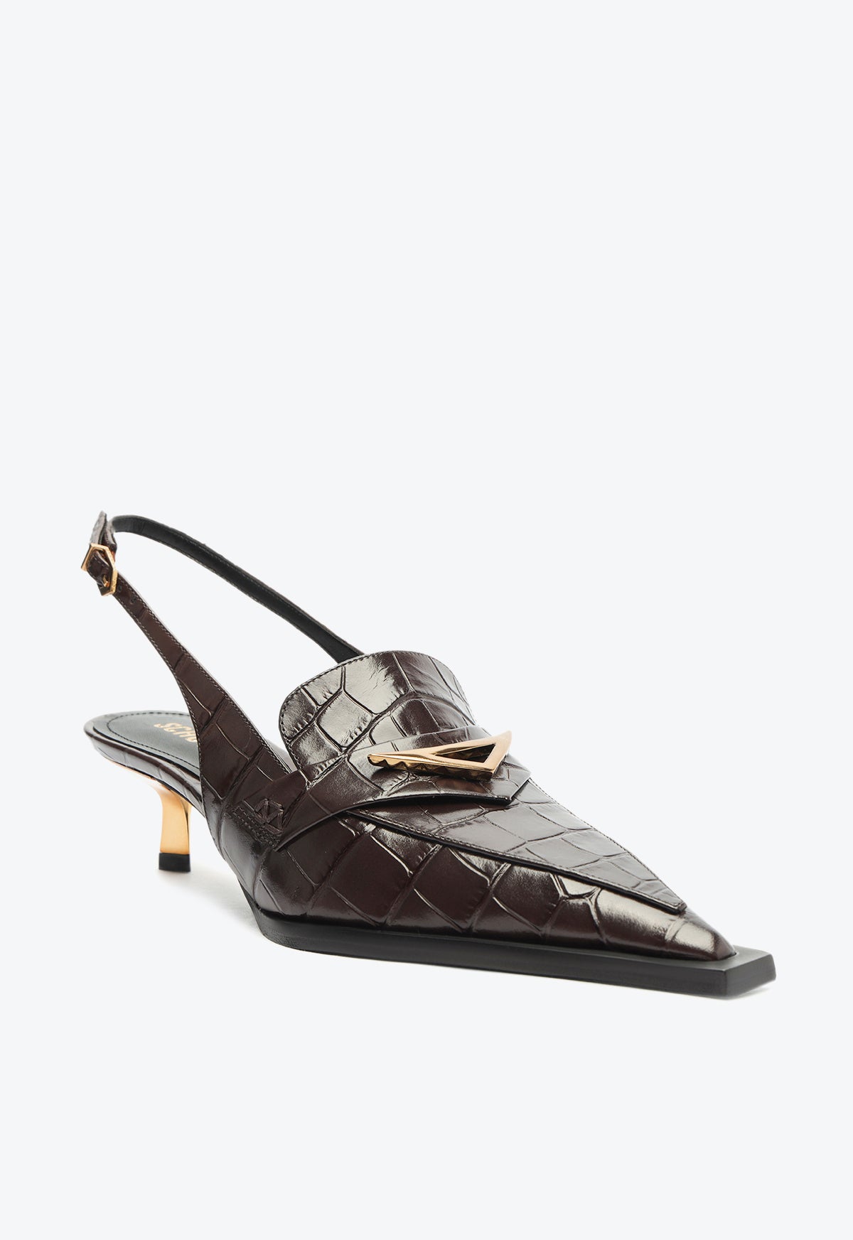 Arizona Sling Leather Pump Shoes for Women - Comfortable Heels for Casual Wear, Office & Evening Out