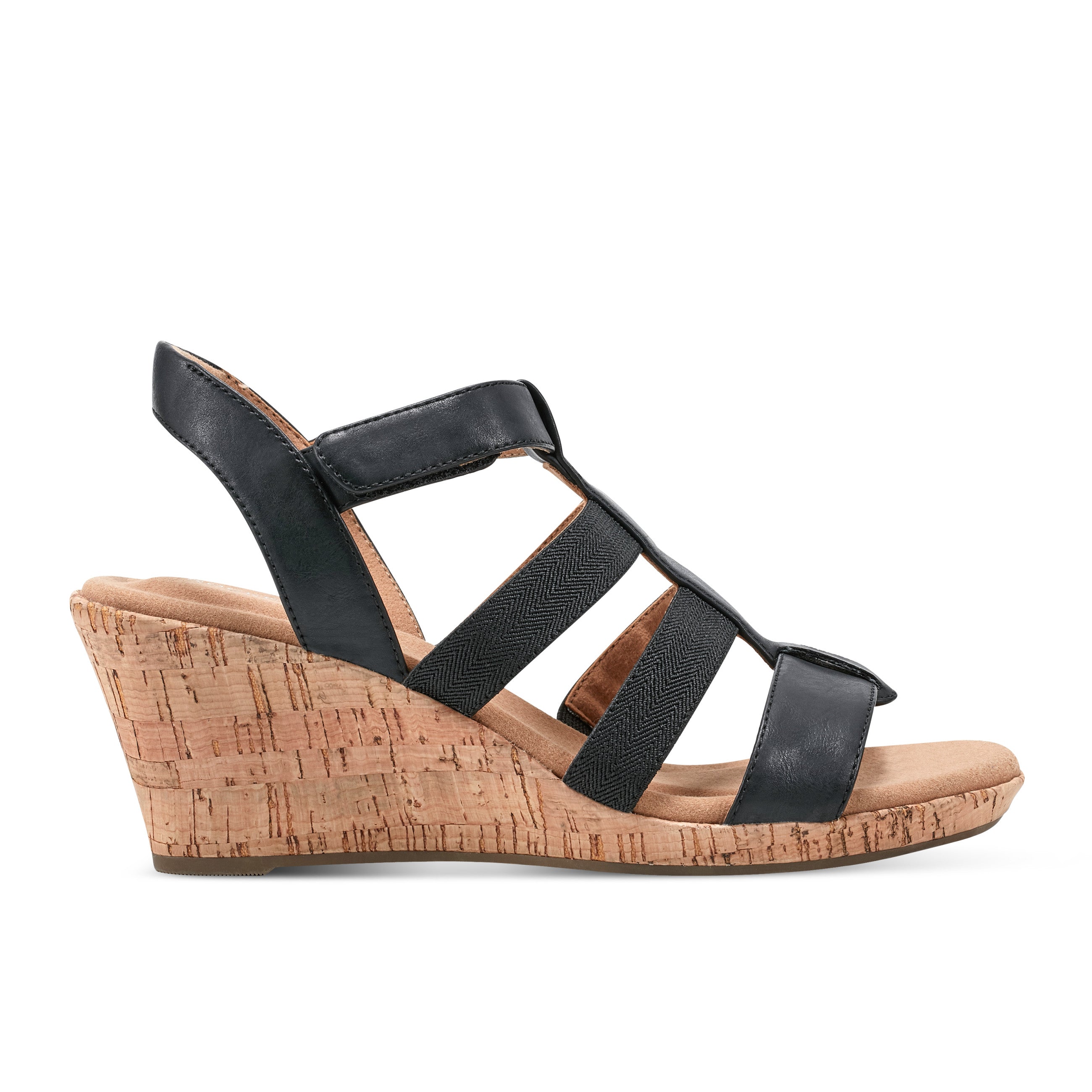 Women's Blanca Comfortable Elastic T-Bar Sandals - Breathable Summer Casual Shoes for Beach, Walking & Outdoor Activities