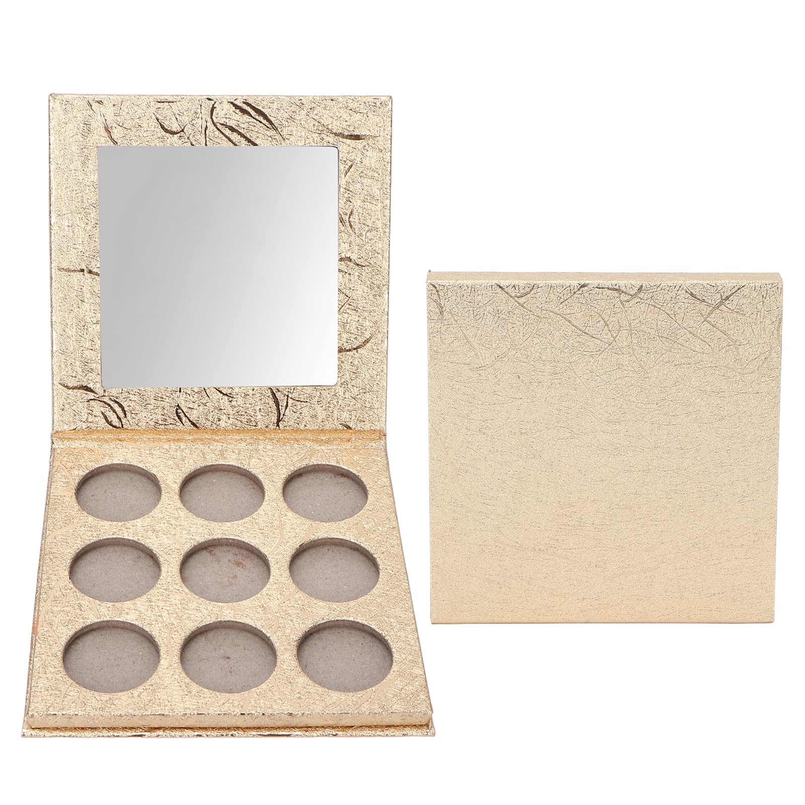 9 Colors DIY Magnetic Eyeshadow Palette with Mirror - Refillable Makeup Case for Foundation, Blush & Powder - Perfect for Travel, Professional Makeup Artists & Everyday Use