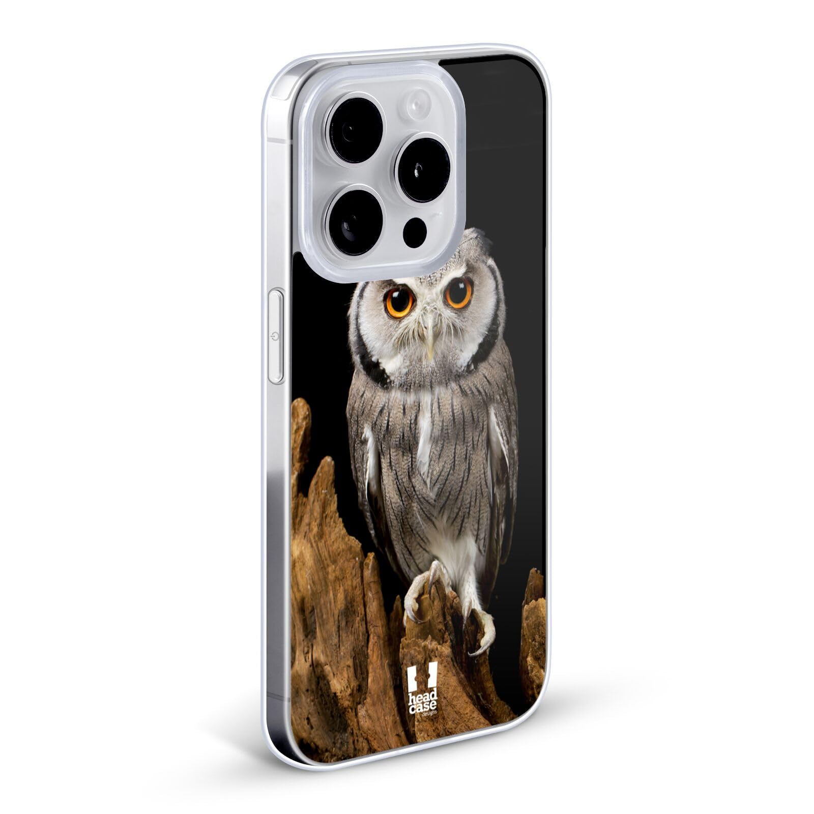 Wildlife Soft Gel Case with White-Faced Owl Design - Compatible with Apple iPhone X/Xs | Protective Phone Cover with Matching Wallpaper | Perfect for Nature Lovers & Outdoor Enthusiasts
