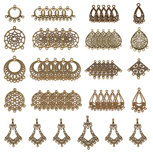 54pcs 9 Style Antique Bronze