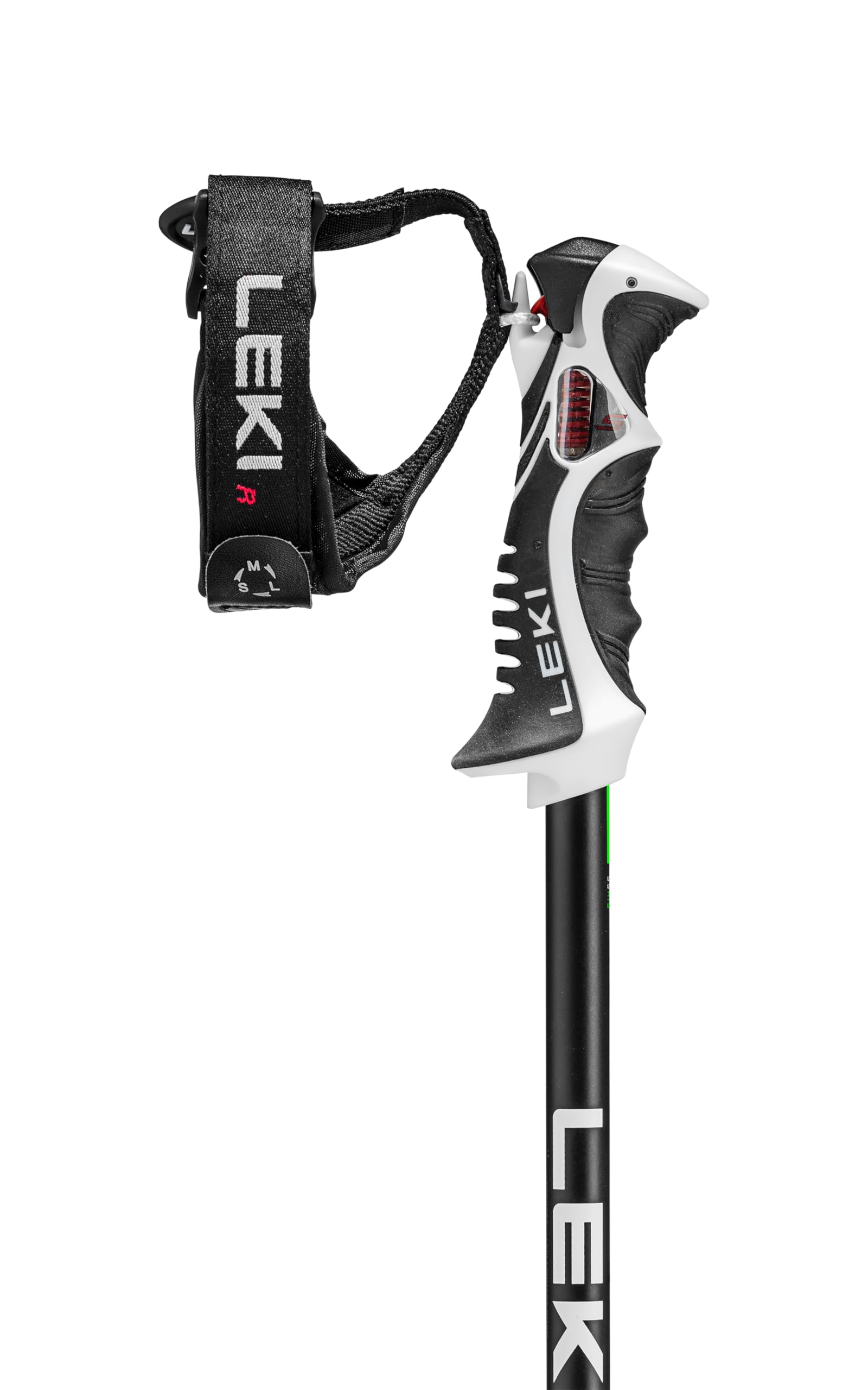 LEKI Bold Lite S Lightweight Aluminum Ski Poles for Alpine Skiing - Durable & Adjustable for Men & Women - Perfect for Downhill, Backcountry & Cross-Country Skiing