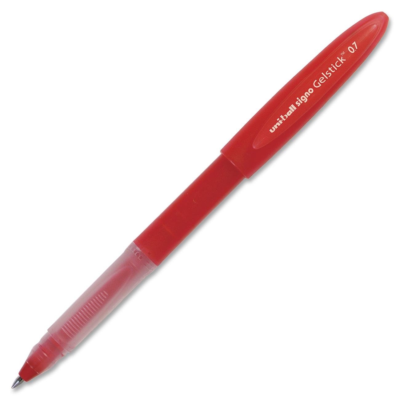 Uniball Signo 207 Gel Pen Set - 12 Pack Red 0.7mm Medium Point Gel Pens for Smooth Writing | Office Supplies, School, Art Projects, Note Taking & Journaling | Premium Ink Pens, Colored Gel Pens, Fine Point Pens