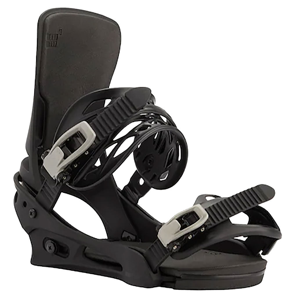 Burton Cartel Re:Flex Snowboard Bindings 2024-2025 Model - Black | All-Mountain Freestyle Riding for Men & Women | Perfect for Park, Powder & Groomed Runs