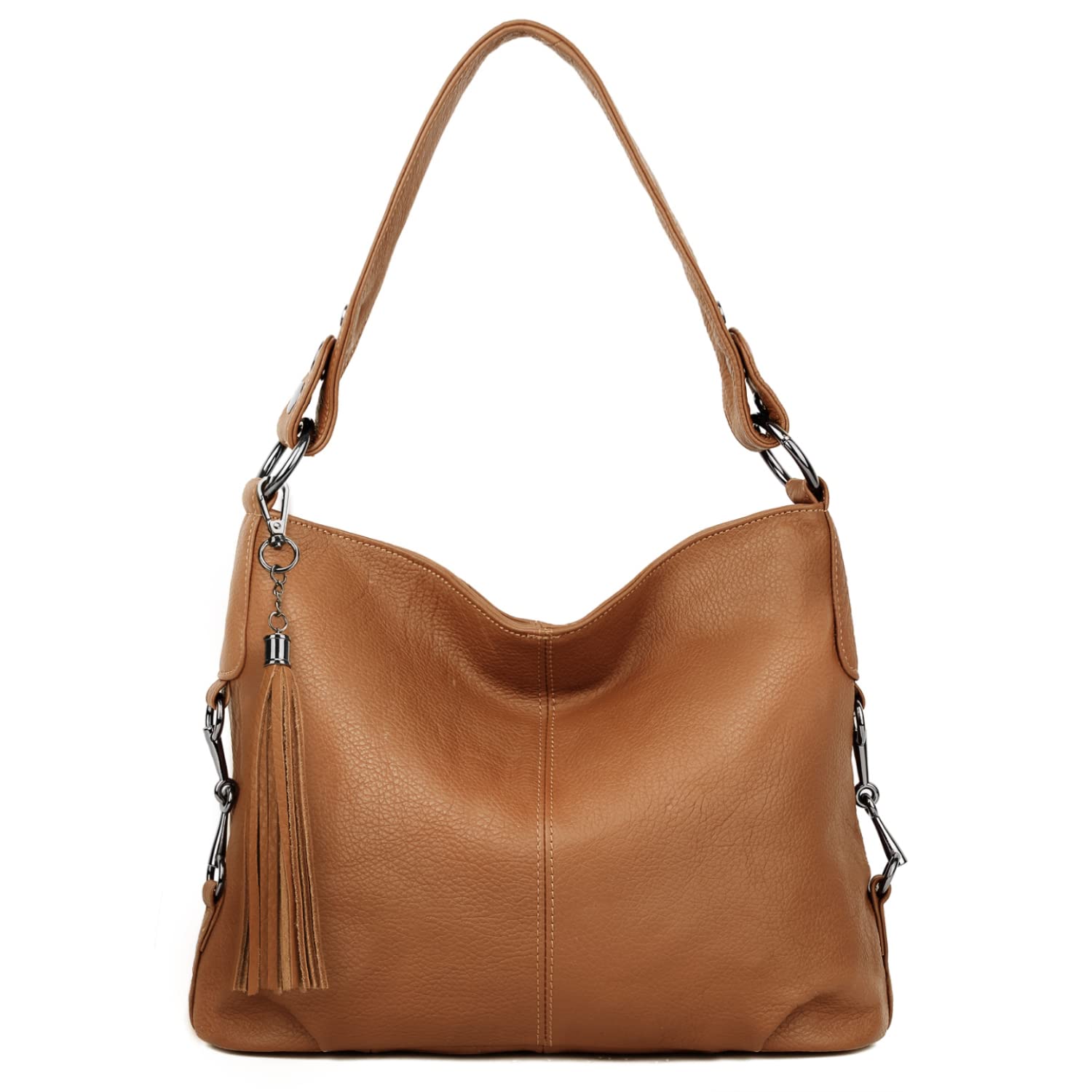 YALUXE Genuine Leather Shoulder Bag for Women - Stylish Hobo & Crossbody Purse for Work & Travel