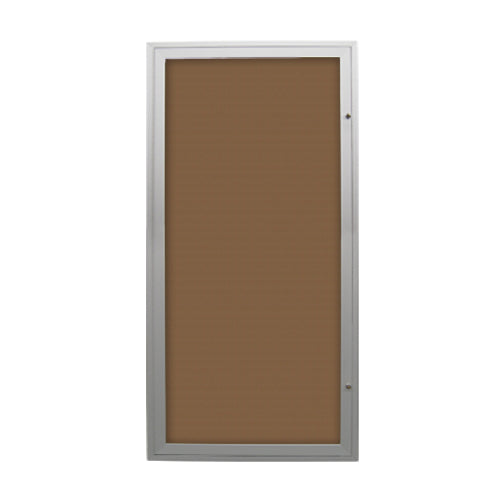 Extra Large 24x72 Outdoor Enclosed Bulletin Board with LED Lights - Weatherproof Swing Case for School, Office & Community Notice Boards (Single Door) - Perfect for Announcements, Posters & Flyers in High Traffic Areas