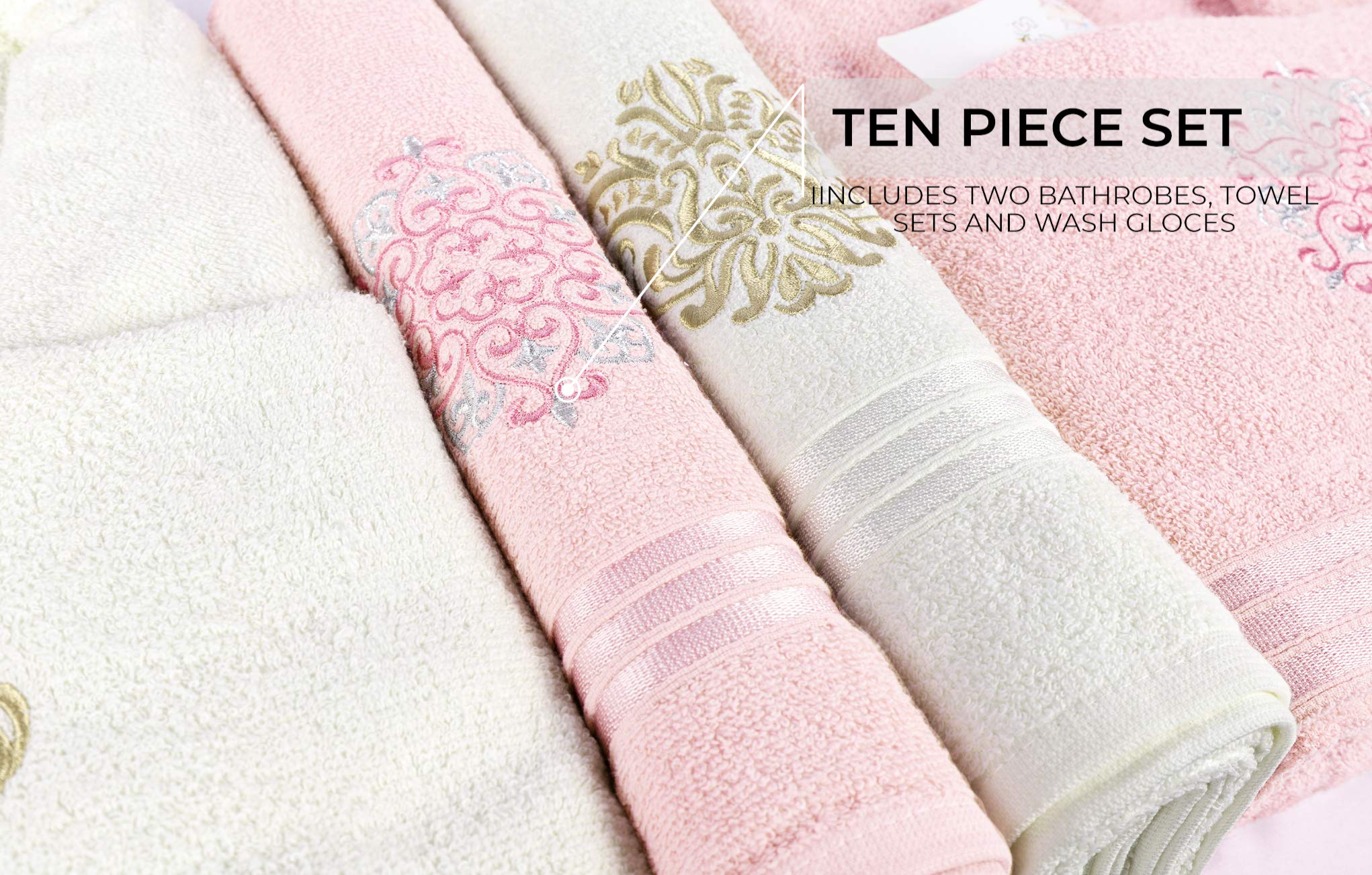 Anna Women's Soft Robe and Towel Set - Luxurious Bathrobe & Towel Combo for Spa, Bath, and Relaxation at Home