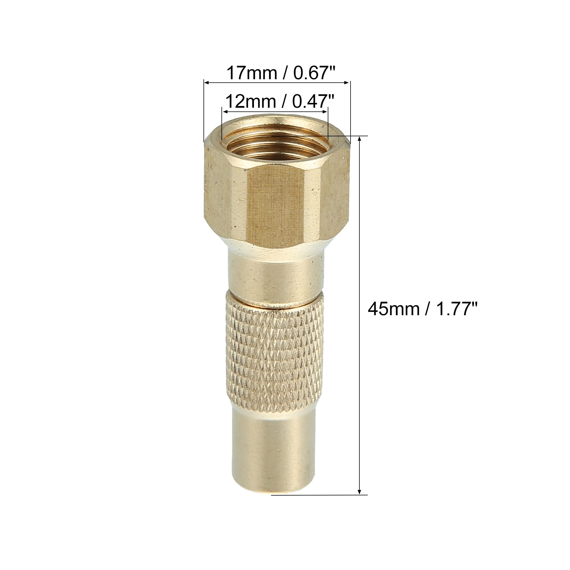 X AUTOHAUX Screw-On Car Tire Chuck Adapter - Heavy Duty Air Chuck for Tire Inflators & Compressor Pumps - Perfect for Car, Truck, SUV & Bike Tires - Quick Connect Accessories for Easy Inflation at Home or Roadside