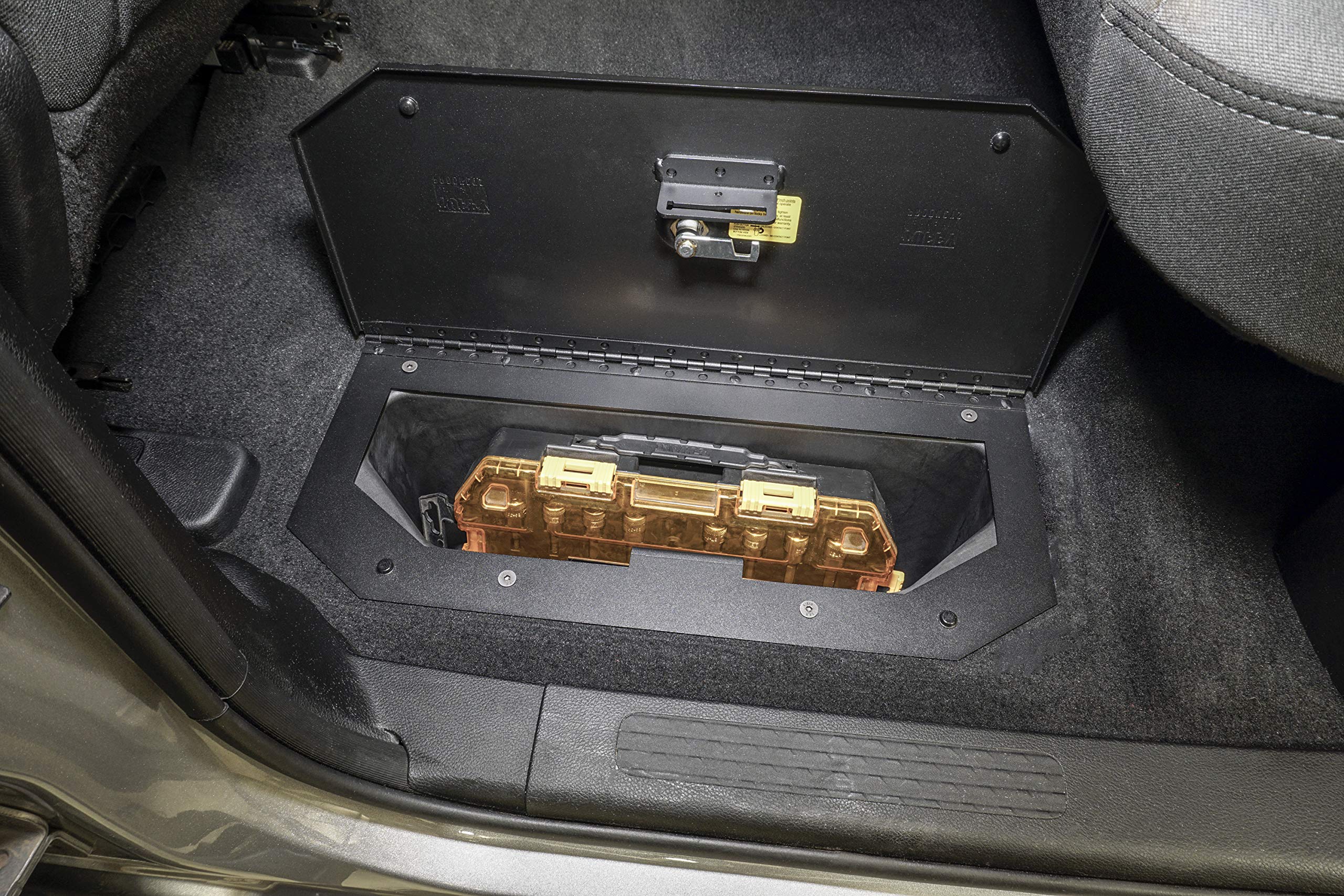 Tuffy in-Floor Storage Lid for RAM 5th Gen Trucks - Heavy Duty Security Lockbox for Under Seat Storage | Perfect for Tools, Gear & Valuables Protection While Off-Roading or Camping