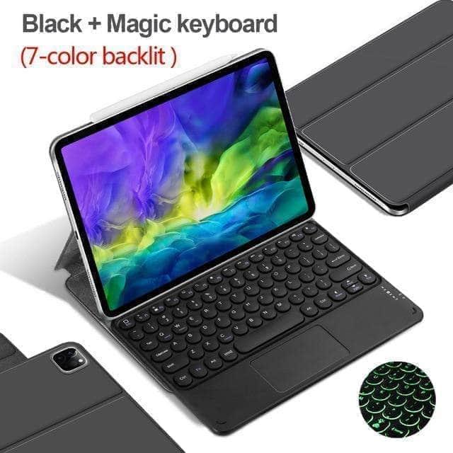 Magnetic Bluetooth Keyboard Case for iPad - Ultra-Slim & Wireless Keyboard Cover with Multi-Device Connectivity - Perfect for Work, Travel & Home Office Use