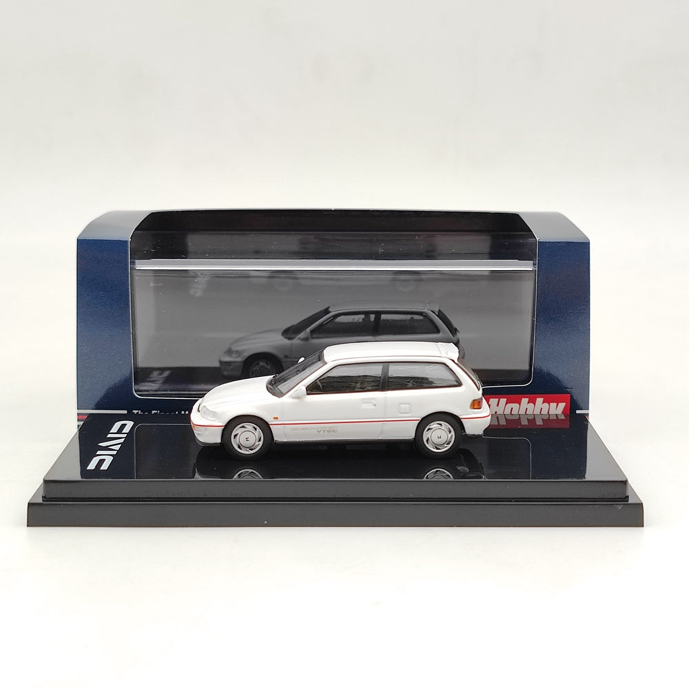1/64 Scale Hobby Japan Honda Civic EF9 SiR Diecast Model Car - Limited Edition White - Perfect for Collectors, Display, and Racing Enthusiasts