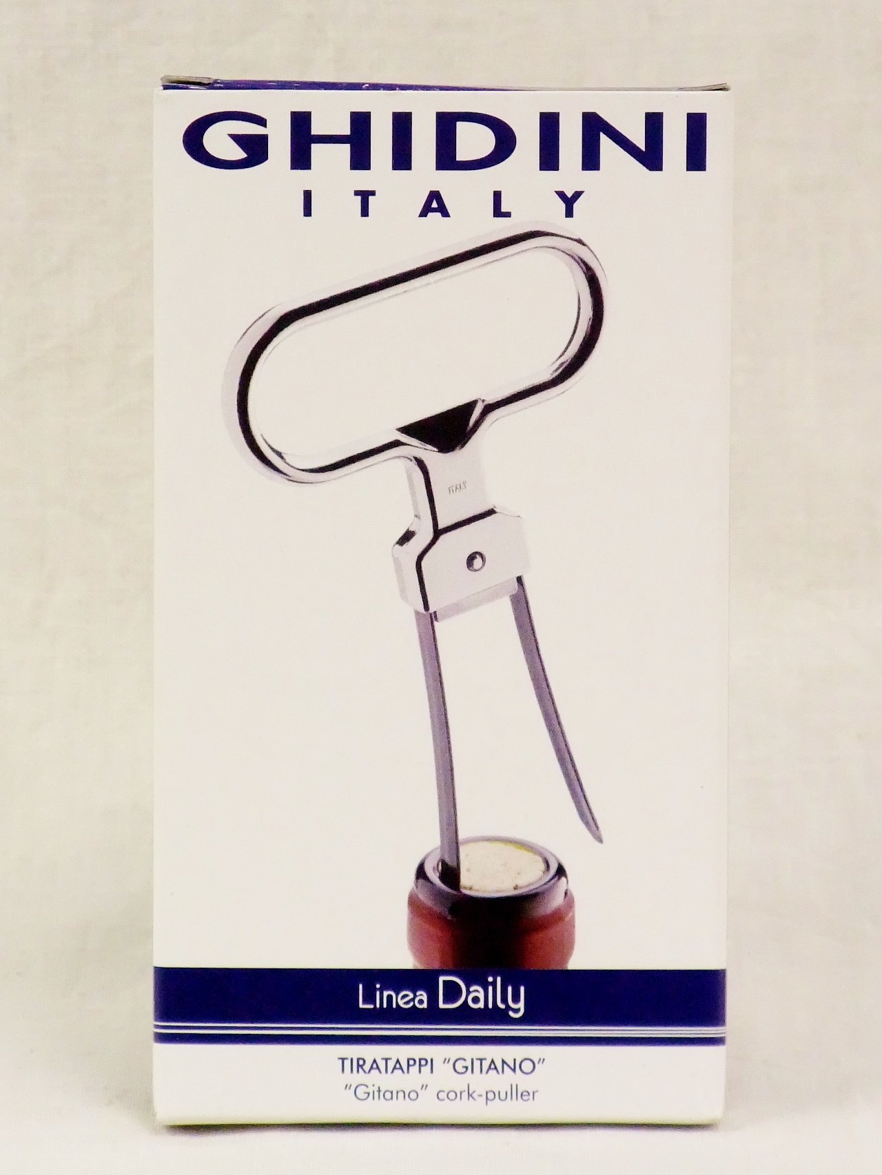 Gitano - Premium Stainless Steel Blade Corkscrew for Wine Bottles - Perfect for Home Bars, Restaurants, and Wine Tasting Events