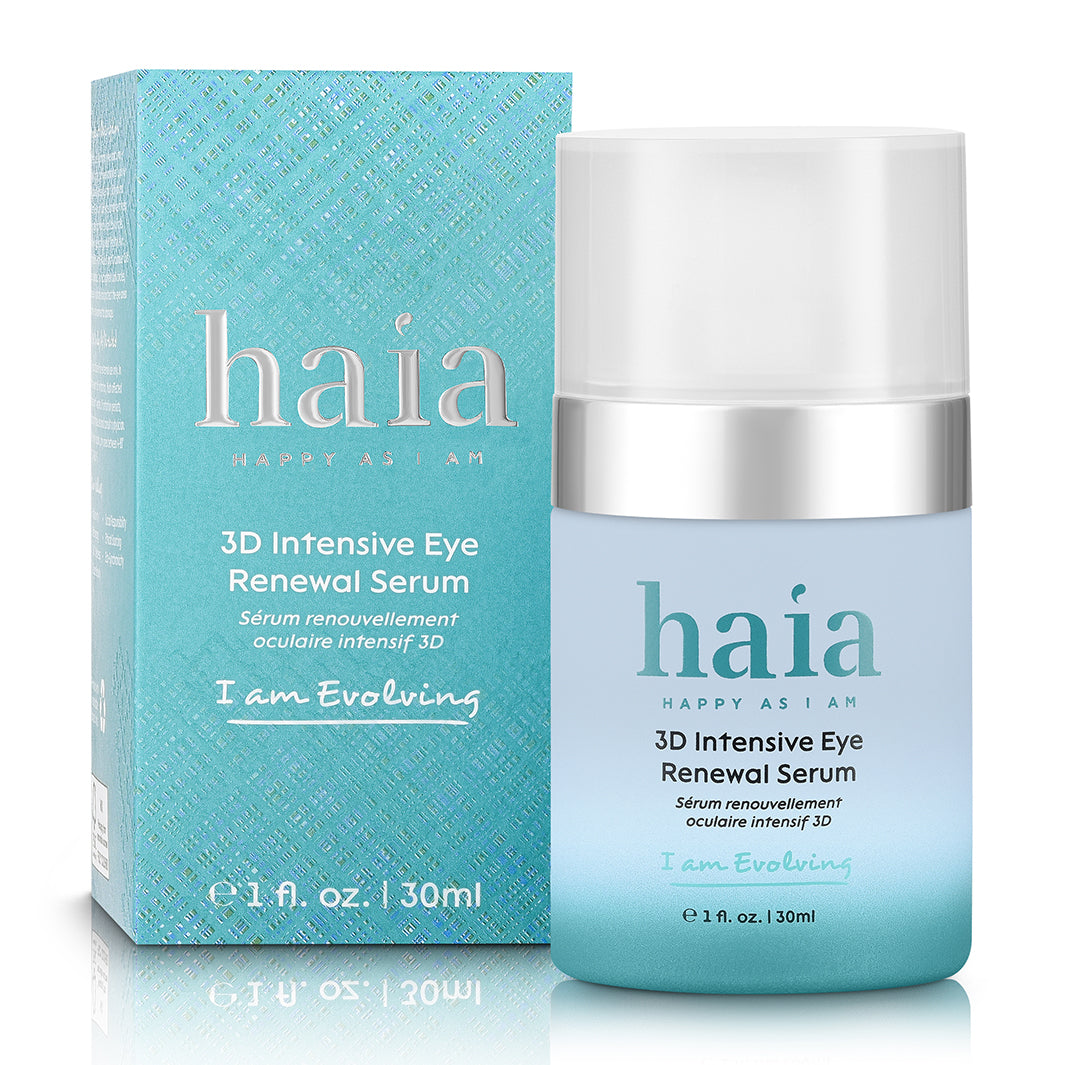 Haia I Am Evolving 3D Intensive Eye Renewal Serum - Anti-Aging Eye Treatment for Dark Circles, Wrinkles & Puffiness - Perfect for Nighttime Skincare Routine
