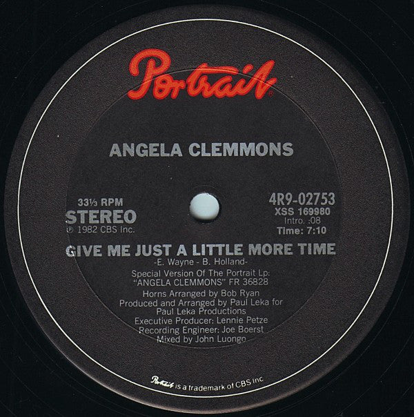 Angela Clemmons - Give Me Just A Little More Time 12