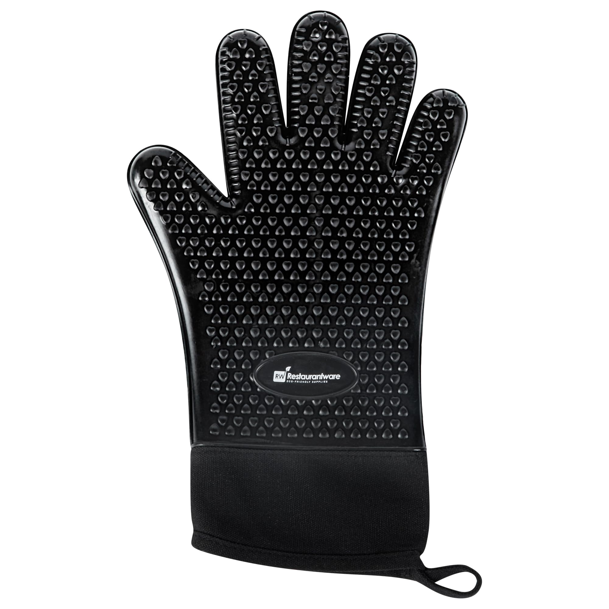 Heat-Resistant Silicone Oven Mitt - 13 x 7.5 Inch Cotton-Lined Baking Glove, Withstands Up to 446°F - Perfect for Baking, Grilling, and Handling Hot Cookware in the Kitchen