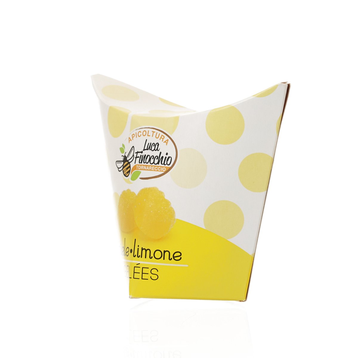 APICOLTURA LUCA FINOCCHIO Honey Lemon Jelly Candies - Natural Italian Treat (70g) - Perfect for Snacking, Gifts & Travel