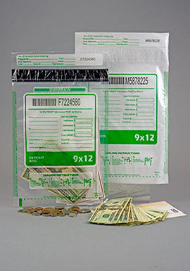Novolex SSD912C Deposit Bags - Durable & Secure Bank Deposit Bags for Cash, Checks & Documents - Ideal for Businesses, Banks & Retail Stores
