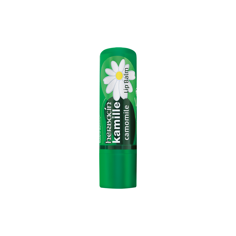 HERBACIN Kamille Lip Balm - Soothing & Moisturizing Lip Care with Chamomile Extract - Perfect for Dry, Chapped Lips - Ideal for Winter, Outdoor Activities & Daily Hydration