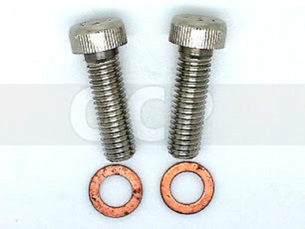 Harley Big Twin & Sportster XL Fork Damper Tube Bolt Kit - 8mm Showa Forks Replacement #45405-75A - Orange Cycle Parts for Smooth Ride & Easy Installation
